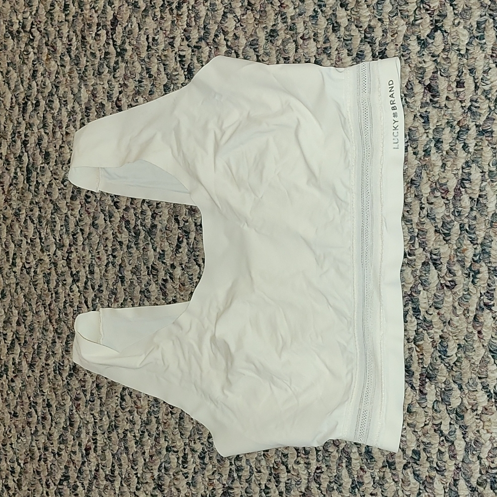 Lucky brand nude color pad less bra